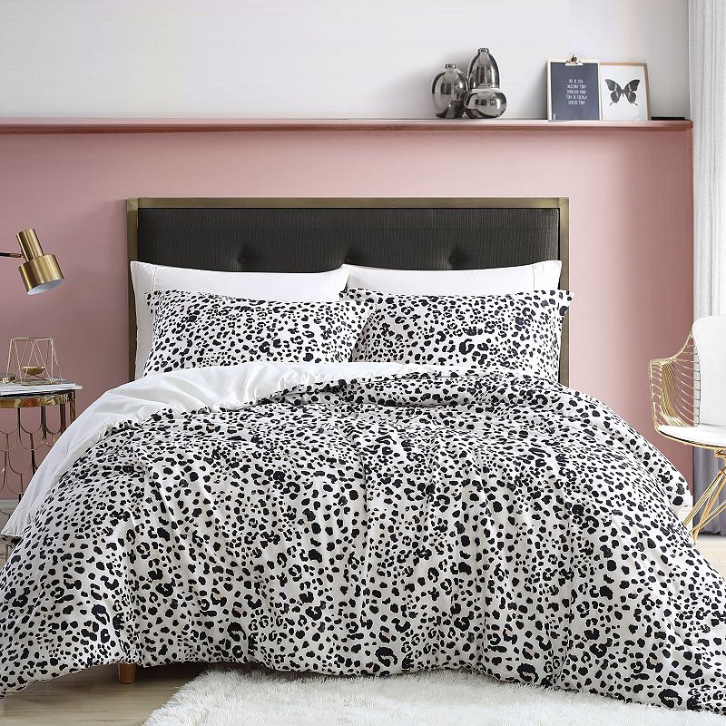 Betsey Johnson Water Leopard Comforter Set, Multicolor, Full/Queen