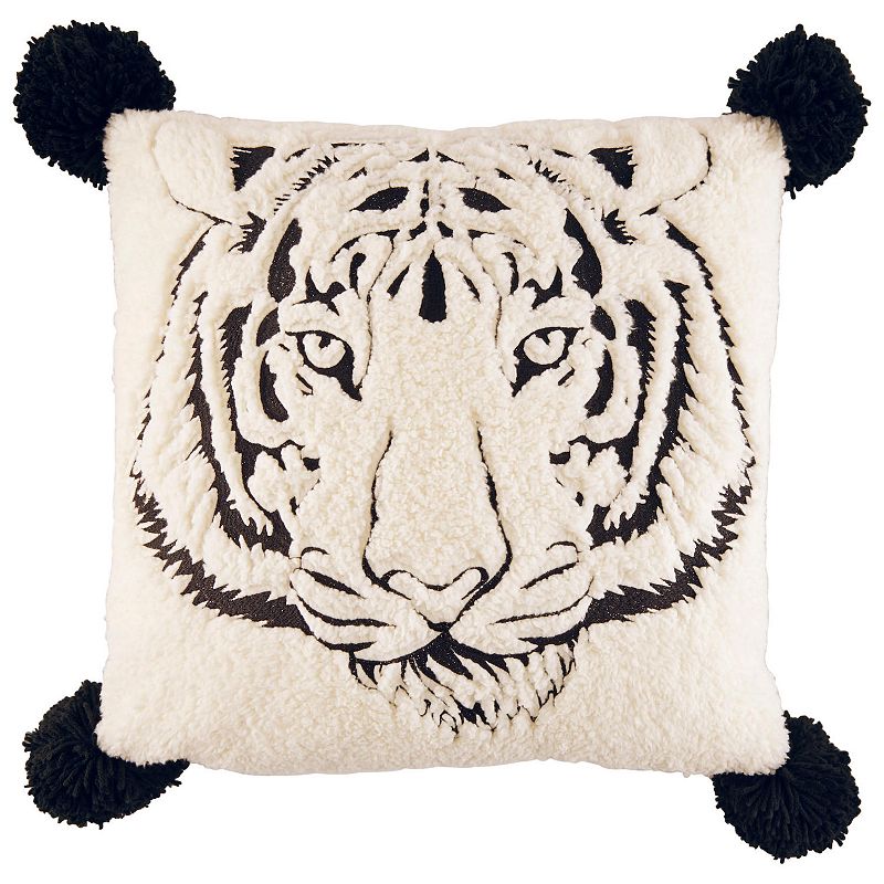 Betsey Johnson Tiger Throw Pillow, Multicolor, Fits All
