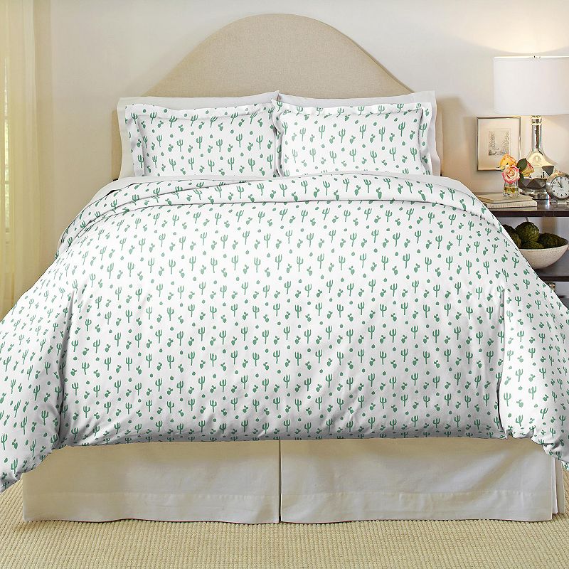 Pointehaven Luxury Cotton Flannel Duvet Cover Set, Multicolor, Full/Queen