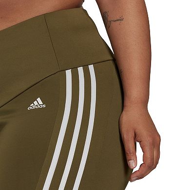 Plus Size adidas 3 Stripe Ankle Leggings
