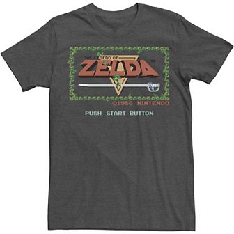 Big & Tall Nintendo Pixelated Pixel Art Logo Tee