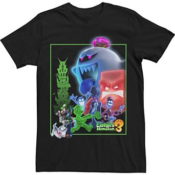 Big & Tall Nintendo Luigi's Mansion 3 Ghost Group Poster Tee