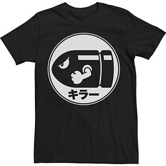 Big & Tall Nintendo Bullet Kanji Crest Shield Tee