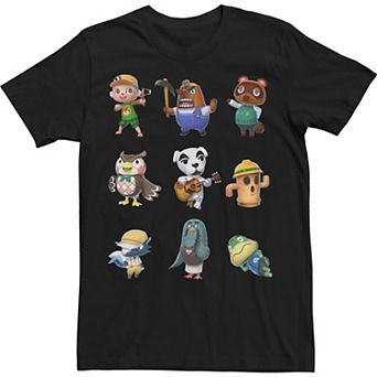 Big & Tall Nintendo Animal Crossing Towns Folk Group Shot Tee