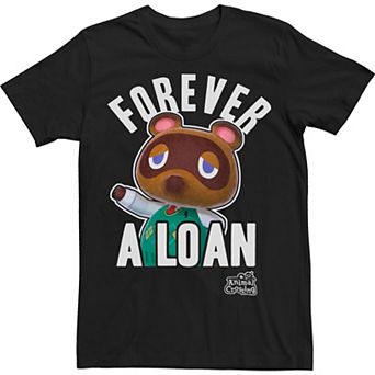 Big & Tall Nintendo Animal Crossing Tom Nook Forever A Loan Tee