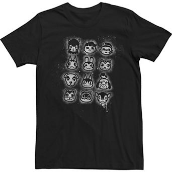 Big & Tall Nintendo Villager Stencil Group Shot Tee