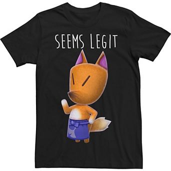 Big & Tall Nintendo Seems Legit Gaming Text Tee