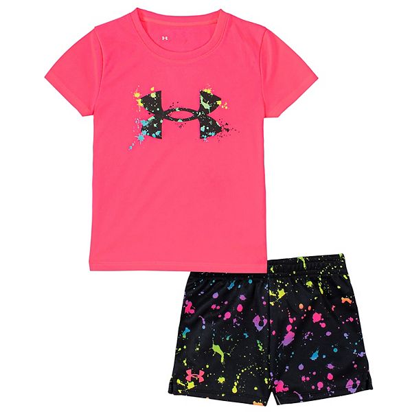 Uitdrukkelijk Ongeldig eenvoudig Toddler Girl Under Armour Splatter Tee & Shorts Set