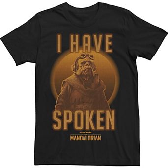 Big & Tall Star Wars The Mandalorian Kuiil I Have Spoken Portrait Tee