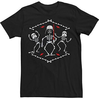 Big & Tall Star Wars Bones Vader Halloween Skull Tee