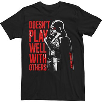 Big & Tall Star Wars Vader Doesnt Play Well Tee