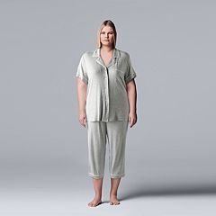 Womens Simply Vera Vera Wang Plus Sets Sleepwear, Clothing