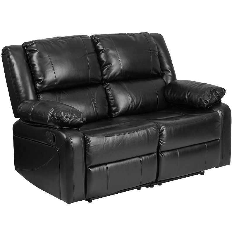 21040400 Flash Furniture Harmony Recliner Loveseat, Black sku 21040400