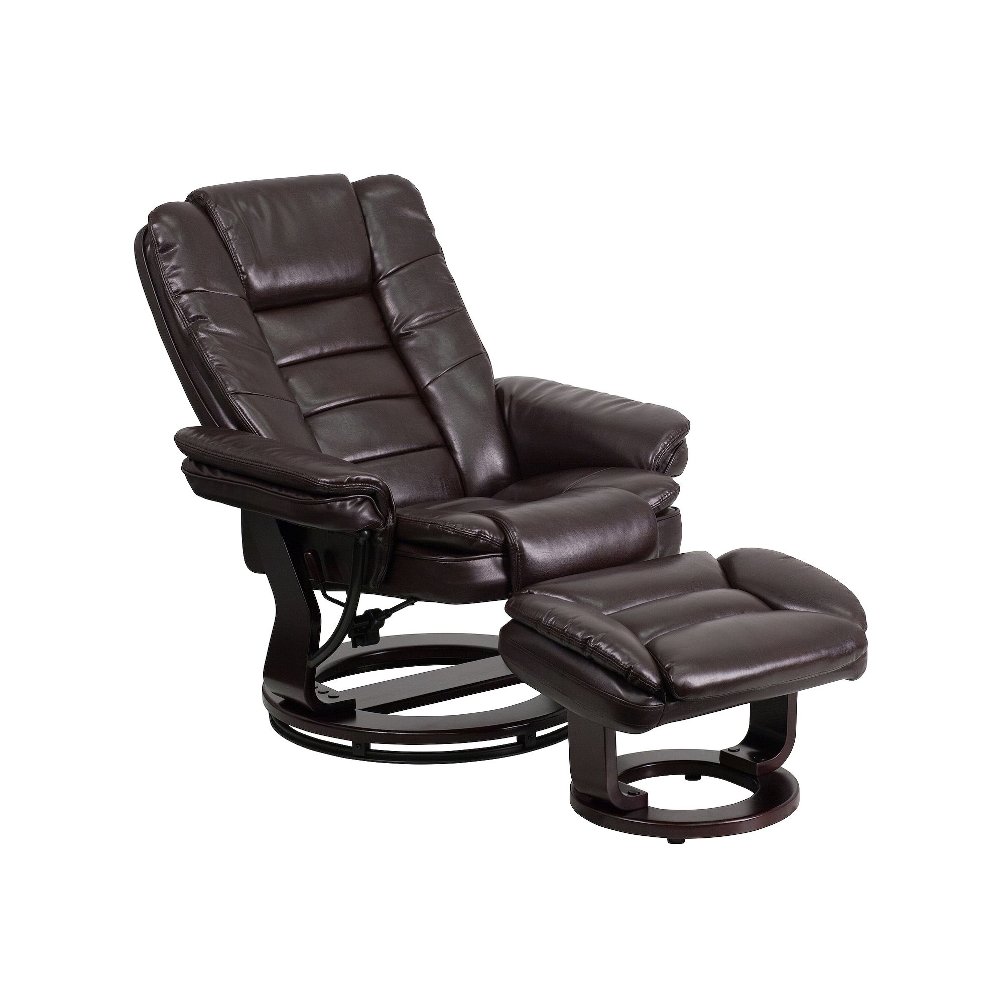 Flash Furniture Contemporary Swivel Recliner Chair & Ottoman 2-piece Set, B