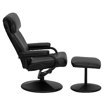 Flash Furniture Sleek Recliner Chair & Ottoman 2-piece Set