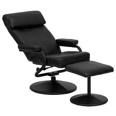 Flash Furniture Sleek Recliner Chair & Ottoman 2-piece Set