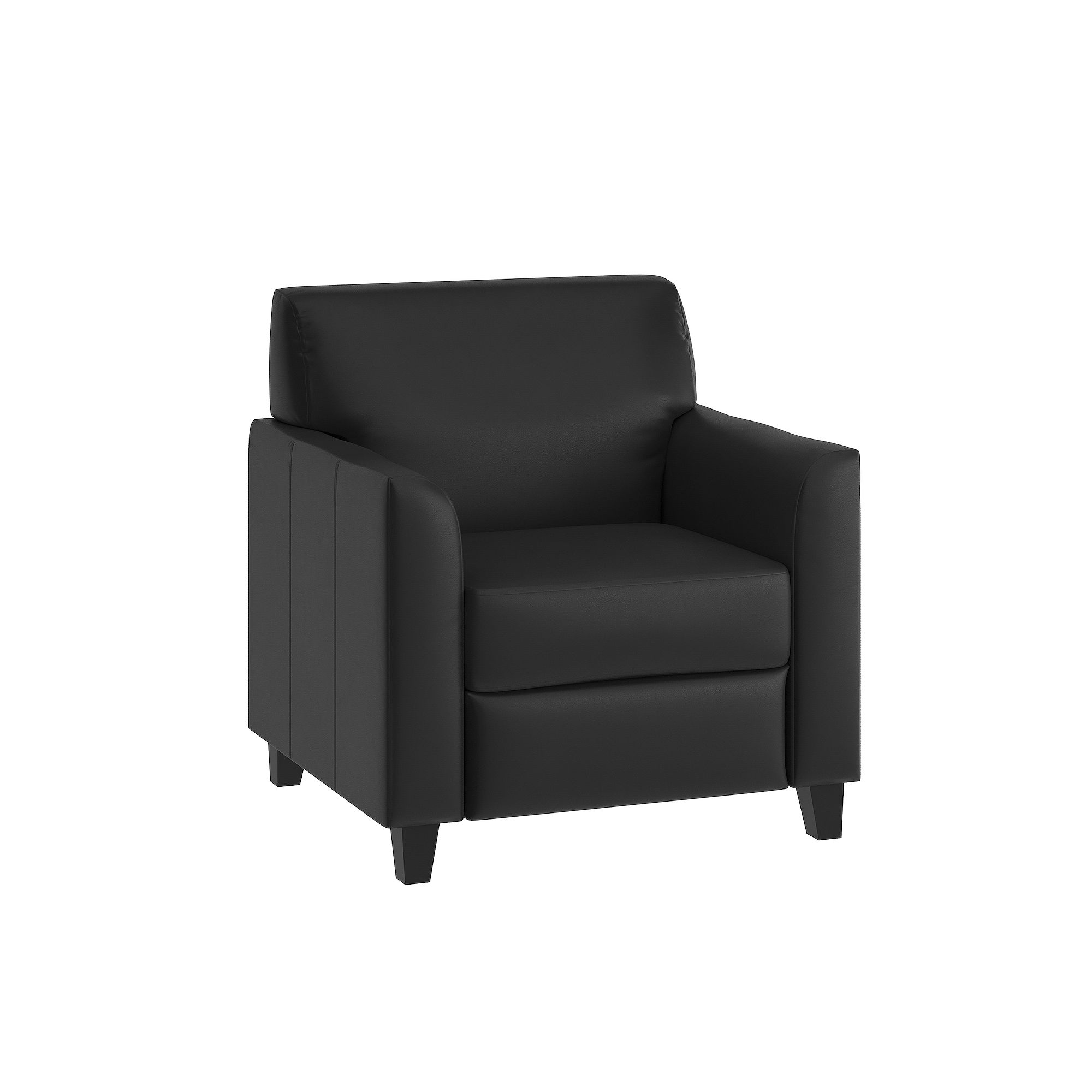 Flash Furniture Diplomat Arm Chair, Black