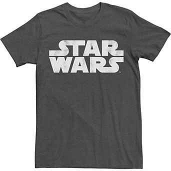 Big & Tall Star Wars Simple Distressed Logo Tee