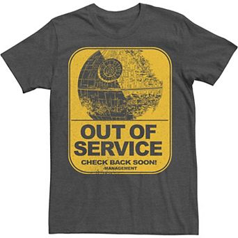 Big & Tall Star Wars Out Of Service Poster Tee