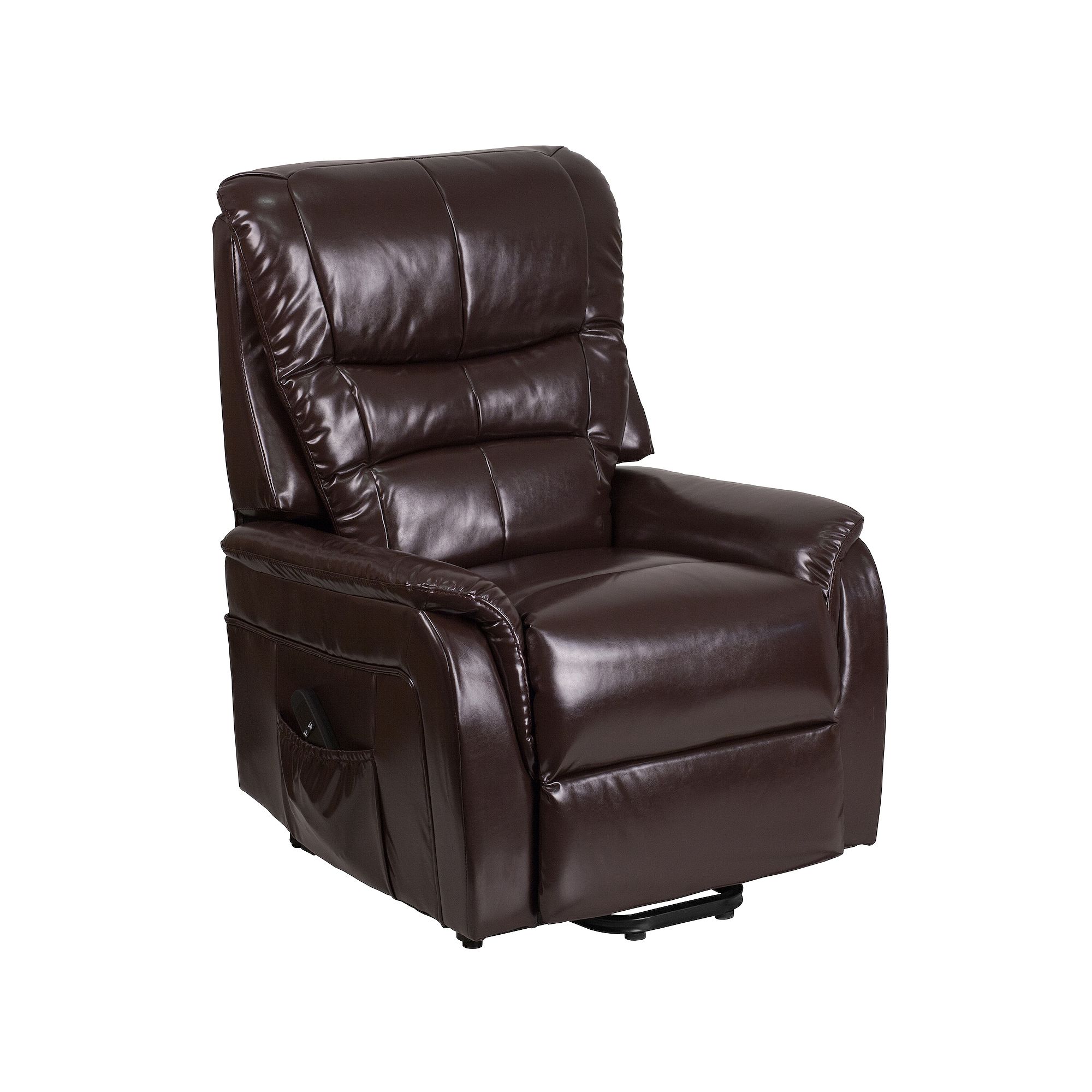 Flash Furniture Hercules Lift Assist Recliner, Brown Leathersoft