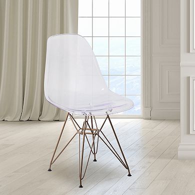Flash Furniture Elon Clear Dining Chair