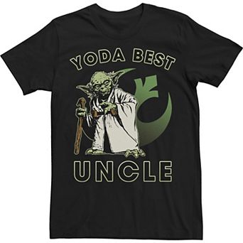 Big & Tall Star Wars Yoda Best Uncle Rebel Logo Tee