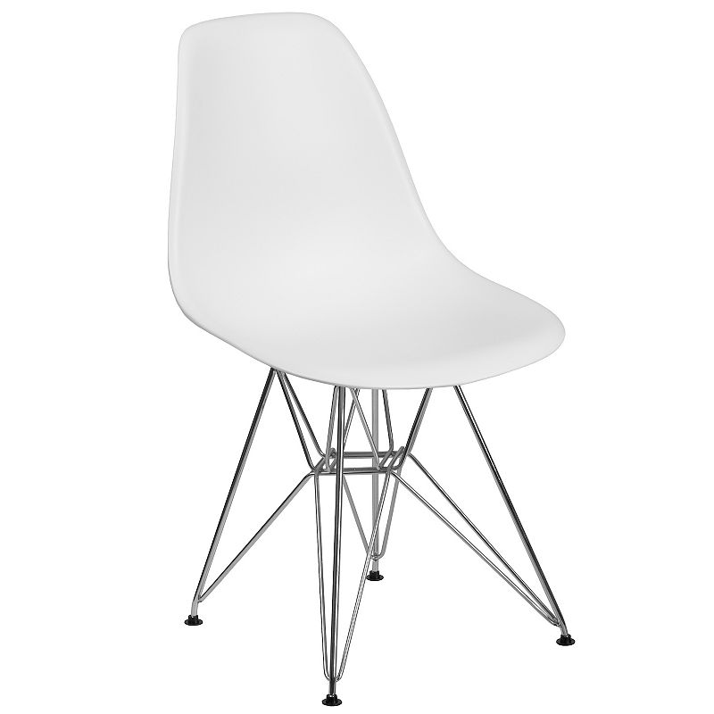 Flash Furniture Elon Dining Chair, White