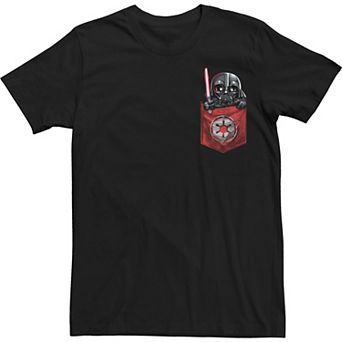 Big & Tall Star Wars Darth Vader Empire Emblem Pocket Tee