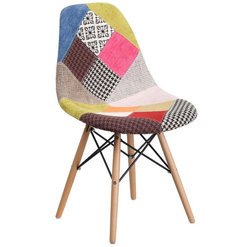 Flash Furniture Elon Milan Molded Dining Chair, Multicolor
