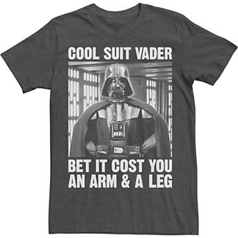 Big & Tall Star Wars Darth Vader Cool Suit At What Cost Tee