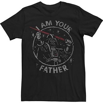 Big & Tall Star Wars Darth Vader I Am Your Father Catchphrase Tee