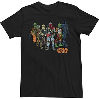 Big & Tall Star Wars Boba Fett Orange Pop Candy Squad Tee