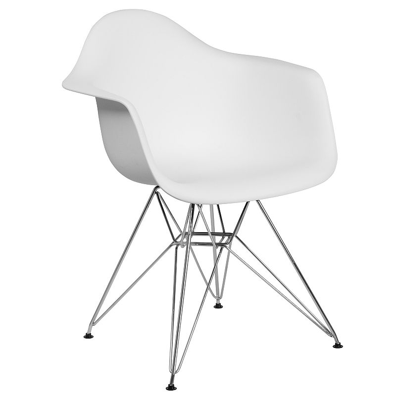 Flash Furniture Alonza Arm Chair, White