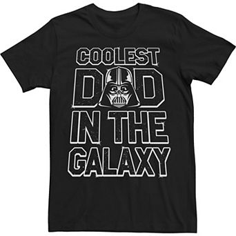 Big & Tall Star Wars Darth Vader Coolest Dad In The Galaxy Tee