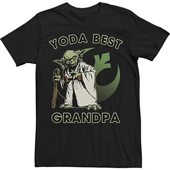 Big & Tall Star Wars Yoda Best Grandpa Rebel Logo Tee