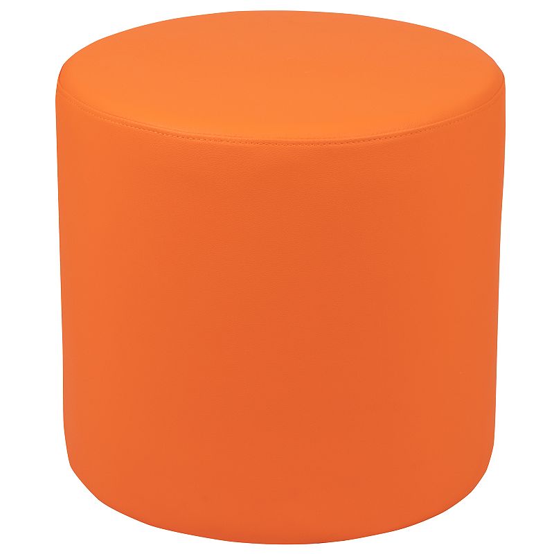 Flash Furniture Modular Circle Ottoman, Orange