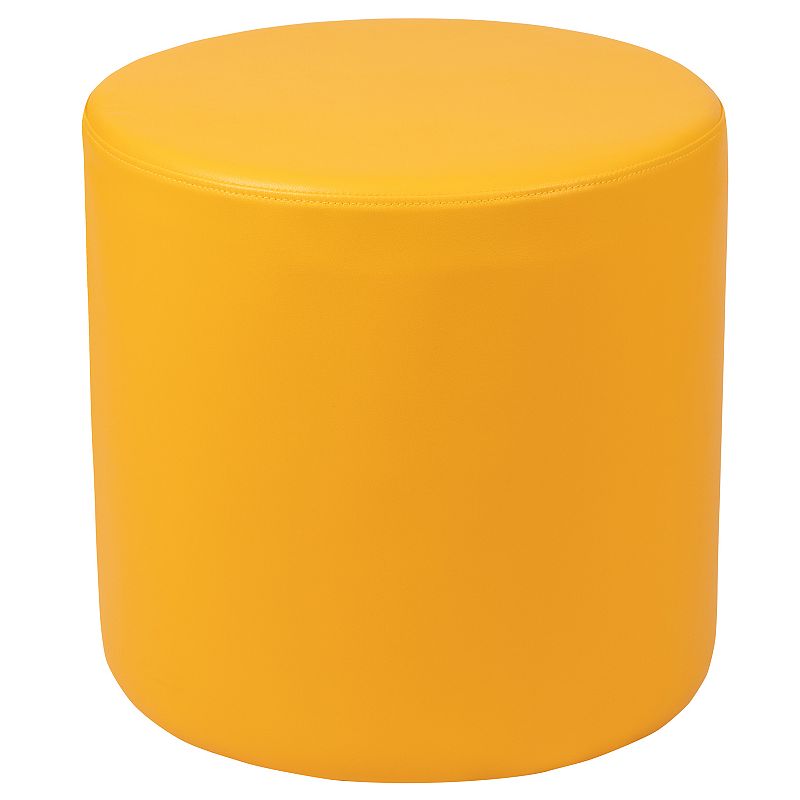 Flash Furniture Modular Circle Ottoman, Yellow