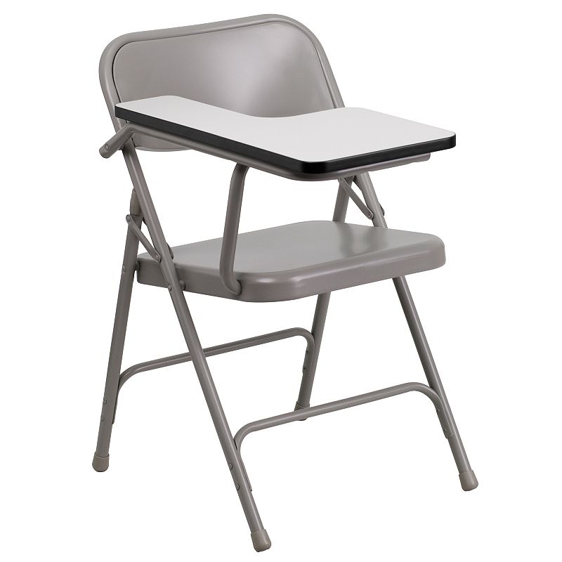 Flash Furniture Premium Steel Folding Chair with Right Handed Tablet Arm