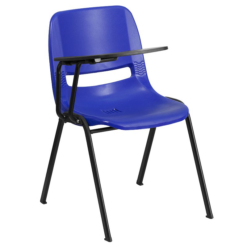 Flash Furniture Blue Right Handed Flip-Up Desk Chair