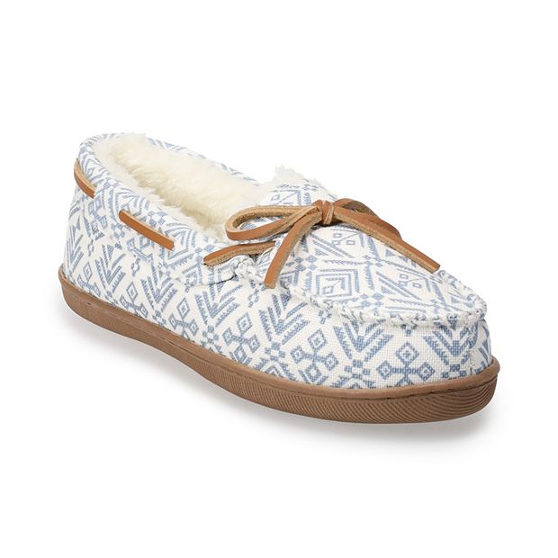 Kohls sonoma moccasin slippers hot sale