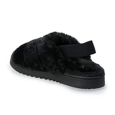 Women's Sonoma Goods For Life® Faux Fur Slide Slipper with Backstrap