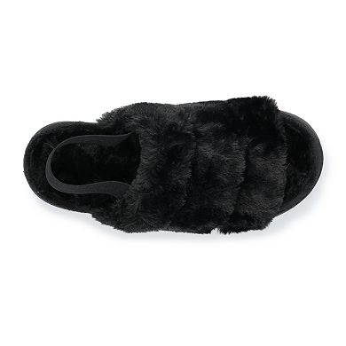 Women's Sonoma Goods For Life® Faux Fur Slide Slipper with Backstrap