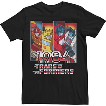 Big & Tall Transformers 1984 Autobots Panels Tee