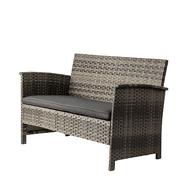 Patio Sense Jareth Patio Coffee Table & Chair 4-piece Set