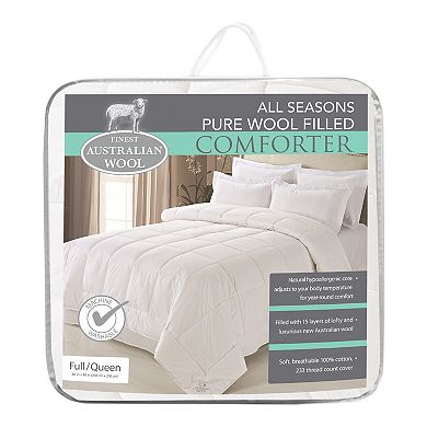 Fresh Ideas Washable Australian Wool & Cotton Comforter