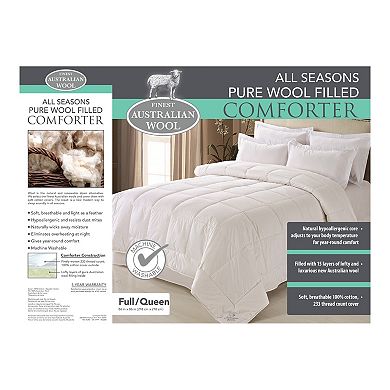 Fresh Ideas Washable Australian Wool & Cotton Comforter