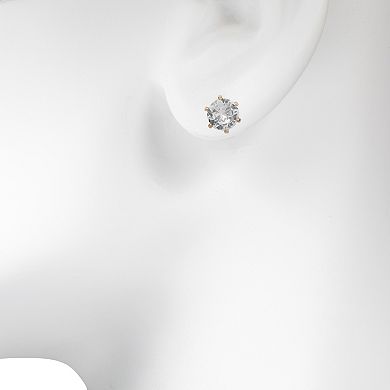 LC Lauren Conrad Gold Tone Cubic Zirconia Nickel Free Stud Earring Set 