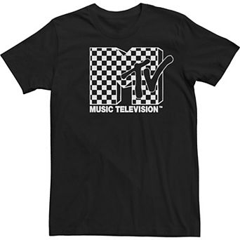 Big & Tall MTV Bright Checkered Mtv Logo Tee