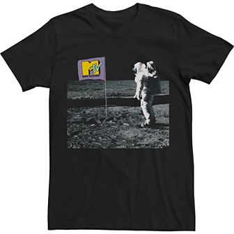 Big & Tall MTV Mtv Astronut Photo Real Logo Tee