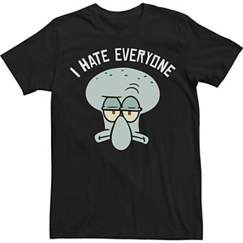 Big & Tall Spongebob Hate Everyone Big Face Tee